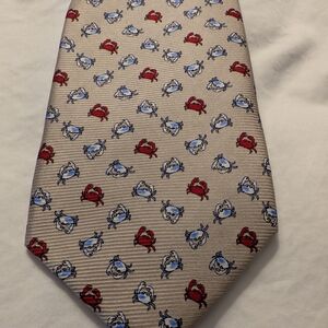 Cape Cod Neckwear Tie With Whimsical Crabs